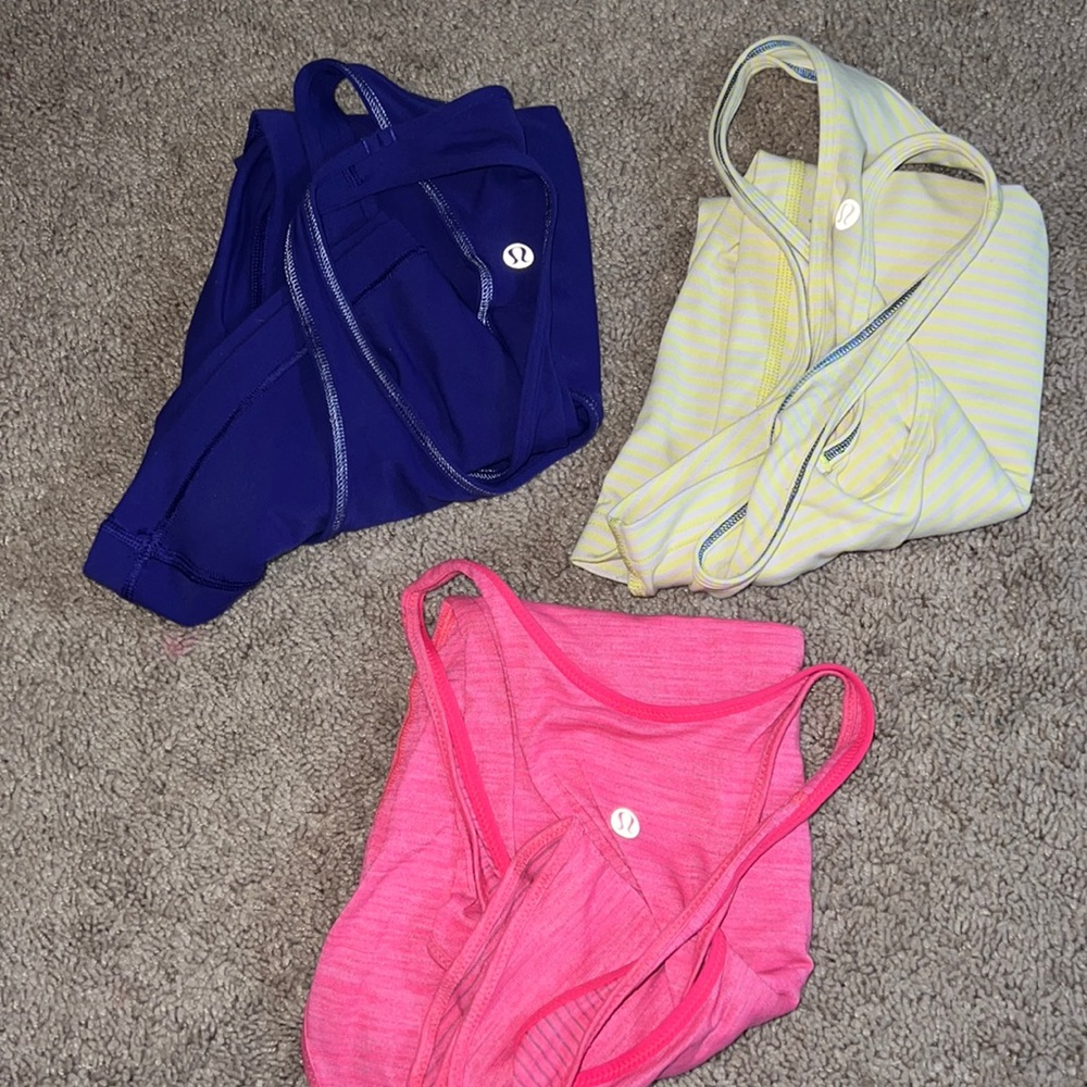 Lulu lemon tank tops (Buy all three for deal!)